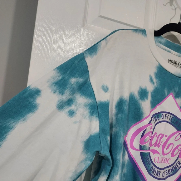 Coca-Cola Tie-Dye Graphic Long Sleeve Sweatshirt in Size XXL - Picture 6 of 10